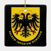 Heilige Roomse wapenschild Keramisch Ornament (Achterkant)