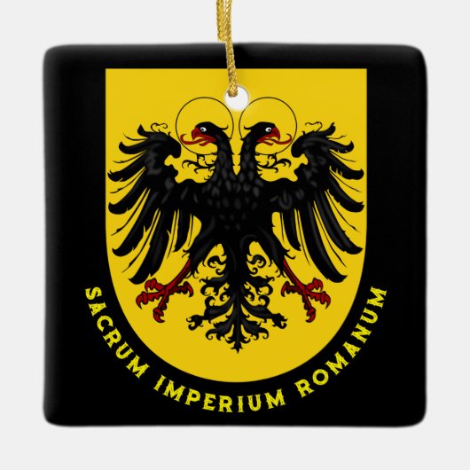 Heilige Roomse wapenschild Keramisch Ornament (Voorkant)