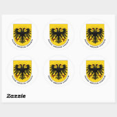 Heilige Roomse wapenschild Ronde Sticker (Vel)