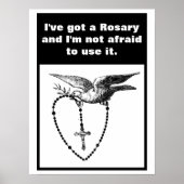 Heilige Rosary Dove Heilige Spirt Olive Branch Quo Poster (Voorkant)