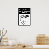 Heilige Rosary Dove Heilige Spirt Olive Branch Quo Poster (Keuken)