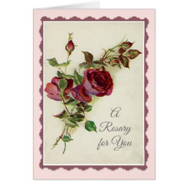 Heilige Rosary met Red Rose Prayer