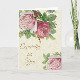 Heilige Rosary met Rozen Crucifix Lace Kaart