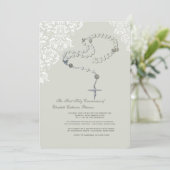Heilige Rosary Religious Uitnodiging (Staand voorkant)