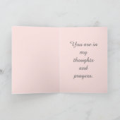 Heilige Rozenkrans met roze rozen Gebed Kaart (Binnen)