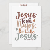 Heilige Rust - Mark 4:38 Christelijk ontwerp Bedankkaart (Voorkant / Achterkant)