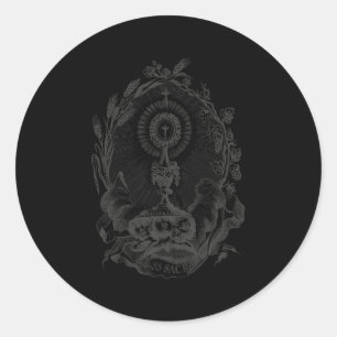Heilige Sacra Eucharistische Aanbidding Katholiek Ronde Sticker