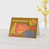 Heilige Samhain Kaart (Gele Bloem)