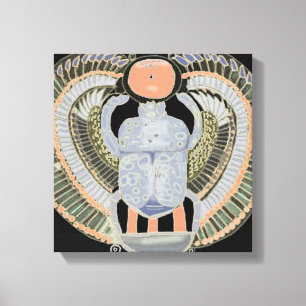 Heilige Scarab Beetle Canvas Afdruk