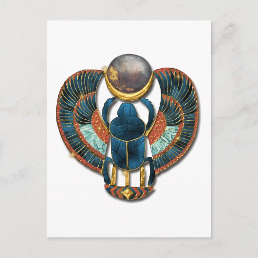 Heilige Scarab van King Tut Briefkaart (Voorkant)