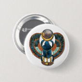 Heilige Scarab van King Tut Ronde Button 5,7 Cm (Voorkant /achterkant)