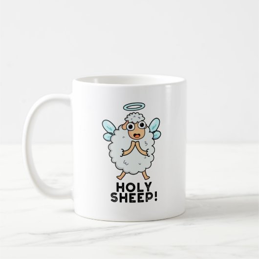 Heilige Schapen Funny Animal Pun Koffiemok (Links)