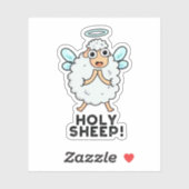 Heilige Schapen Funny Animal Pun Sticker (Vel)