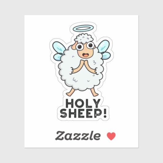 Heilige Schapen Funny Animal Pun Sticker (Vel)