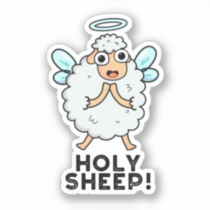 Heilige Schapen Funny Animal Pun Sticker