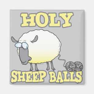 heilige schapenballen grappig ontrafgaren schapen magneet