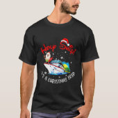 Heilige Schip Het is een kerstreis met kersttrip. T-shirt (Voorkant)
