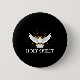 Heilige Schrift Duif Schriftuur Symbool Christelij Ronde Button 5,7 Cm