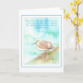 Heilige Schrift, Inspiratie, John 14:27, de Vogel Kaart (Gele Bloem)