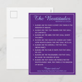 Heilige Schrift Matthew 5:3 tot 5:10 Beatitudes Feestdagenkaart (Voorkant / Achterkant)