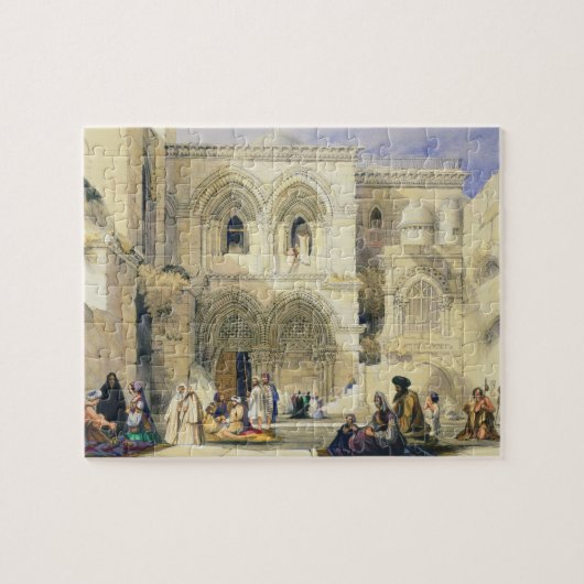 Heilige Sepulcher, in Jeruzalem (kleur litho) Legpuzzel (Horizontaal)