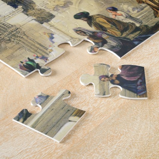 Heilige Sepulcher, in Jeruzalem (kleur litho) Legpuzzel (Zijkant)