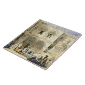 Heilige Sepulcher, in Jeruzalem (kleur litho) Tegeltje (Zijkant)