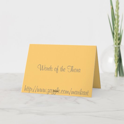 Heilige Shavuot Feestdagen Kaart (Achterkant)