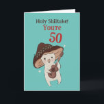 Heilige Shiitake Funny 40th 50th 60th Birthday Pun Kaart<br><div class="desc">Grappig en schattig verjaardagskaart voor degenen die van puns en humor houden. Ideaal om je vrienden en familie geluk te wensen met hun verjaardag. Bezoek onze winkel voor meer collectie met verjaardagskaarten. Je zult iets coole,  humoristische en soms sarcastische verjaardagskaarten vinden voor je speciale iemand.</div>