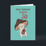 Heilige Shiitake Funny 40th 50th 60th Birthday Pun Kaart<br><div class="desc">Grappig en schattig verjaardagskaart voor degenen die van puns en humor houden. Ideaal om je vrienden en familie geluk te wensen met hun verjaardag. Bezoek onze winkel voor meer collectie met verjaardagskaarten. Je zult iets coole,  humoristische en soms sarcastische verjaardagskaarten vinden voor je speciale iemand.</div>