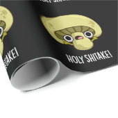 Heilige Shitake Funny Mushroom Pun Dark BG Cadeaupapier (Rol Hoek)