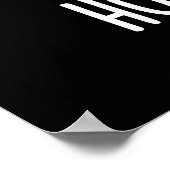 Heilige Shitake Funny Mushroom Pun Dark BG Poster (Hoek)