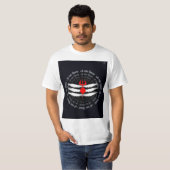 Heilige Shiva Trishul & Om Namah Shivaya Cirkel T- T-shirt (Voorkant volledig)
