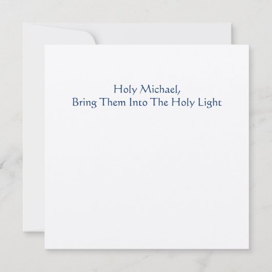 Heilige Sint Michael Kaart (Achterkant)