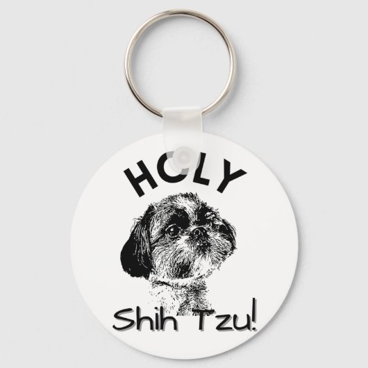 Heilige sjiitische Tzu! Cute Shih Tzu Dog Sleutelhanger (Voorkant)