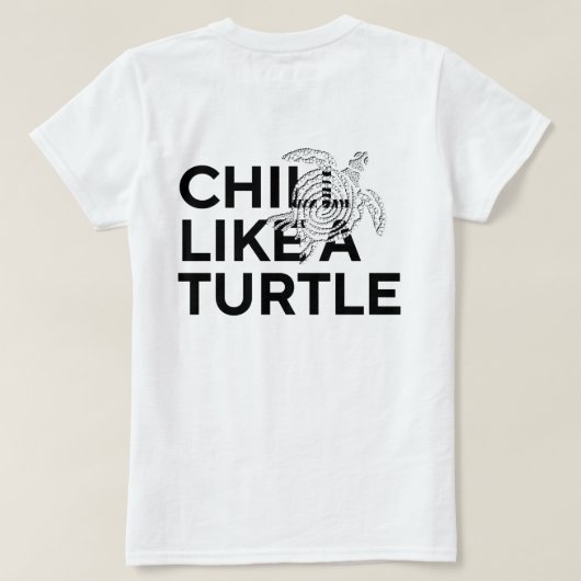 Heilige Spiraalschilpad T-shirt (Design achterkant)