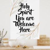 Heilige Spirt, welkom hier Poster (Keuken)