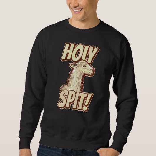 Heilige Spit Pun voor een Llama fan Trui (Voorkant)