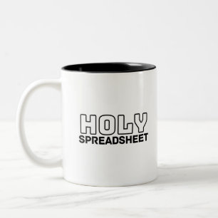 Heilige Spreadsheet tweetone koffie-Mok Tweekleurige Koffiemok