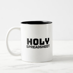 Heilige Spreadsheet tweetone koffie-Mok Tweekleurige Koffiemok