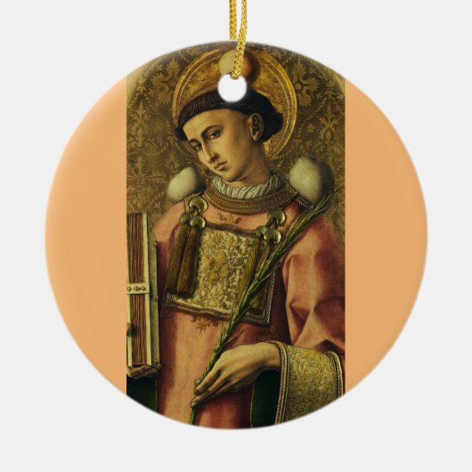 Heilige Stefanus Apostel van de Zeventig Protomart Keramisch Ornament (Voorkant)