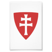 Heilige Stefanus Hongaars Kruis Symbool Hongarije Foto Afdruk (Voorkant)