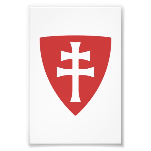 Heilige Stefanus Hongaars Kruis Symbool Hongarije  Foto Afdruk (Voorkant)