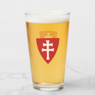 Heilige Stefanus Hongaars Kruis Symbool Hongarije Glas
