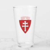 Heilige Stefanus Hongaars Kruis Symbool Hongarije  Glas (Voorkant)