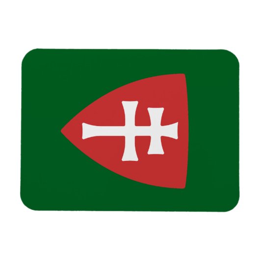 Heilige Stefanus Hongaars Kruis Symbool Hongarije  Magneet (Horizontaal)