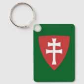 Heilige Stefanus Hongaars Kruis Symbool Hongarije  Sleutelhanger (Voorkant)