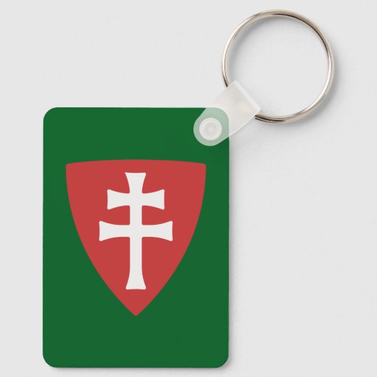 Heilige Stefanus Hongaars Kruis Symbool Hongarije  Sleutelhanger (Achterkant)