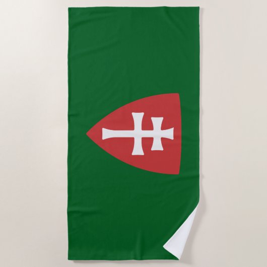 Heilige Stefanus Hongaars Kruis Symbool Hongarije  Strandlaken (Voorkant)