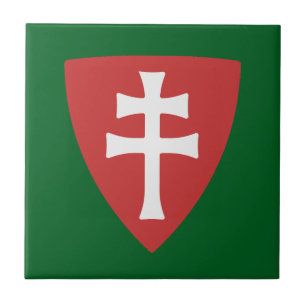 Heilige Stefanus Hongaars Kruis Symbool Hongarije  Tegeltje